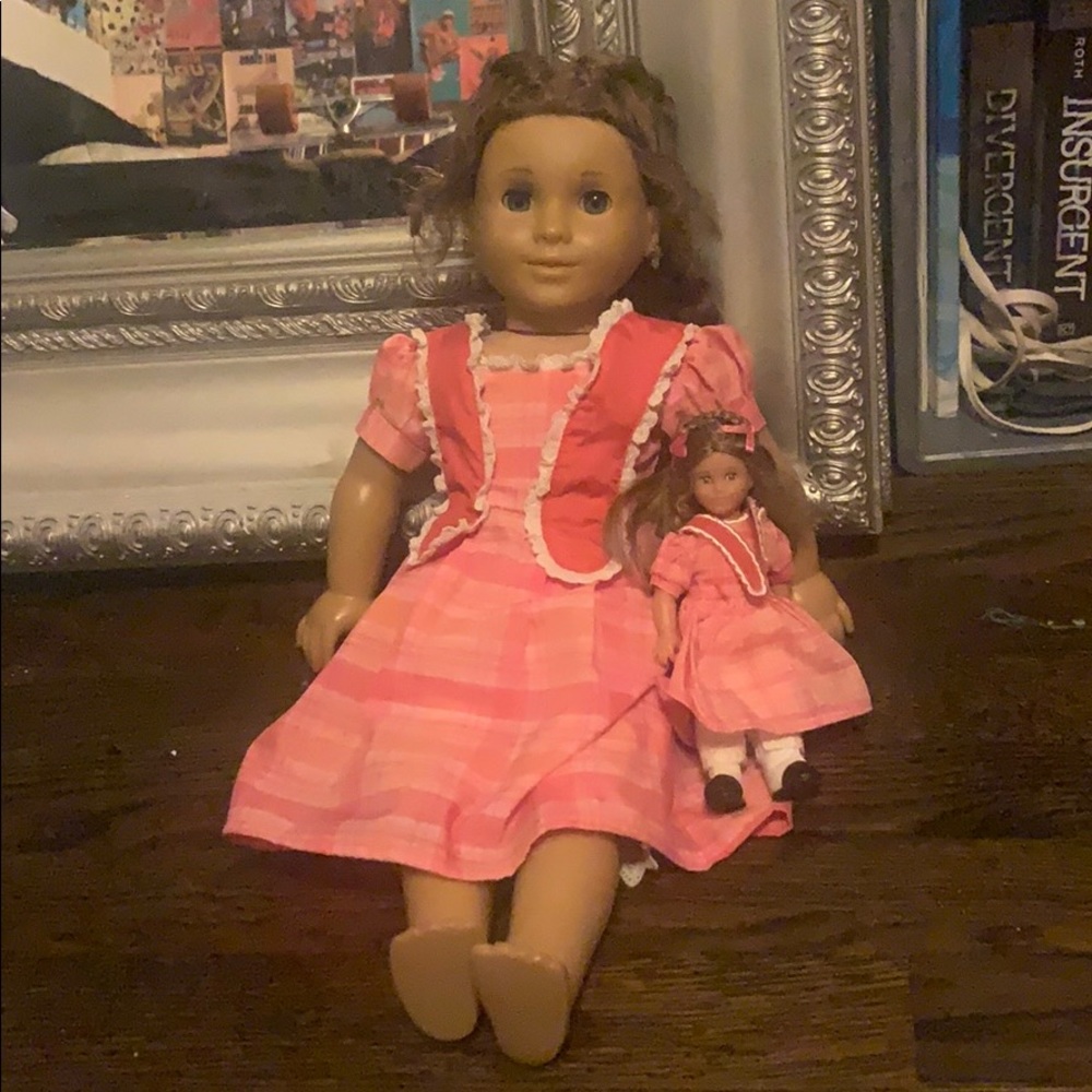marie-grace american girl doll with mini doll